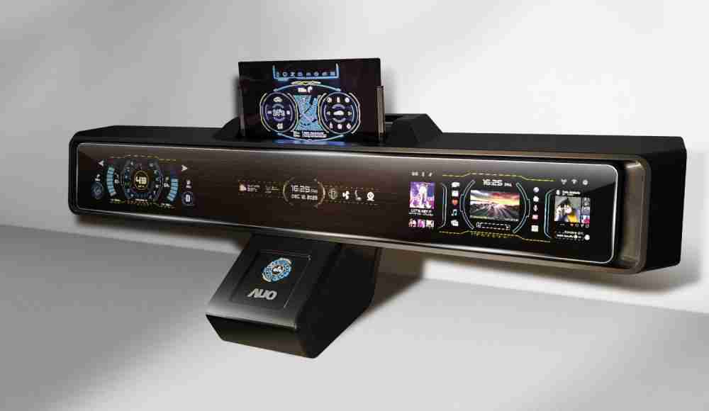 巨星国际Micro LED沉浸式车舱显示方案结合 可卷式、、、可伸缩的Micro LED应用并可呈现不同的质感纹路，，展现人性化设计